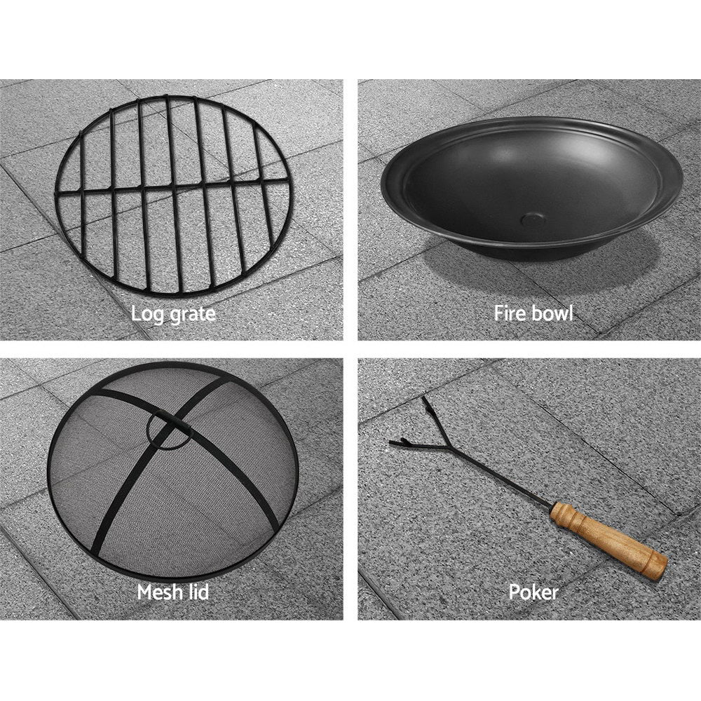 Fire Pit Table Round 70Cm