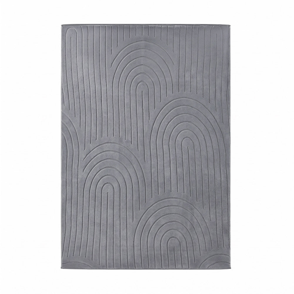 Grey rug 160x230cm, side view