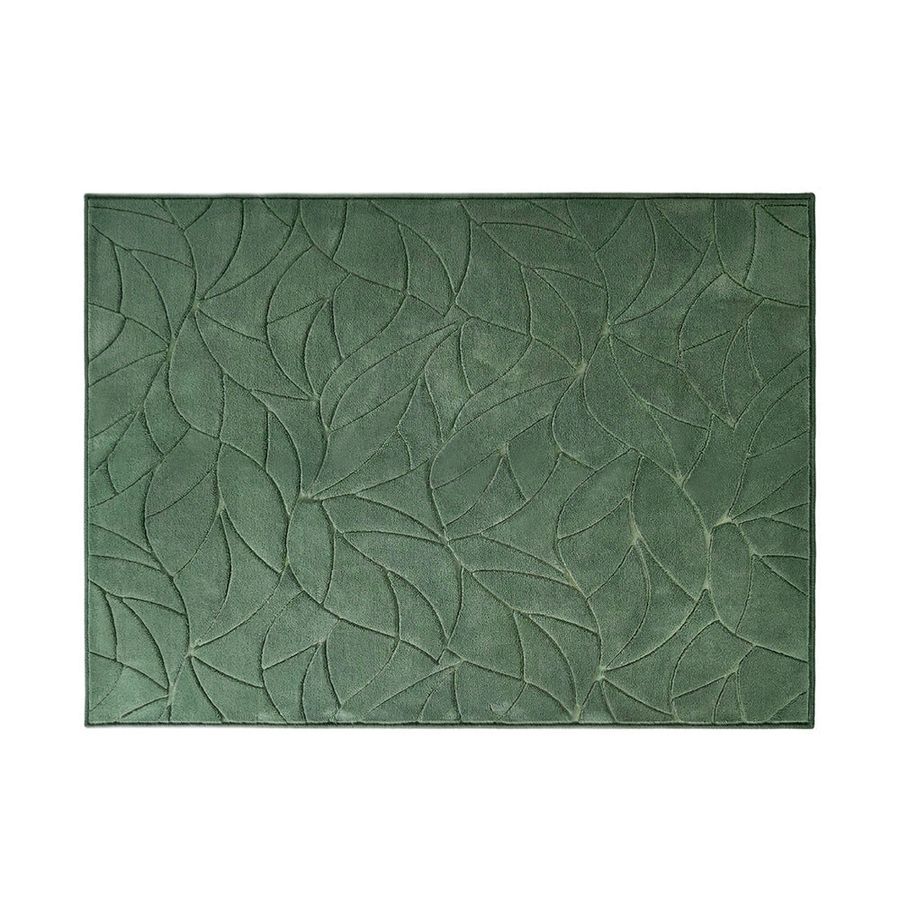 Green Leaf Jacquard Rug 160x230cm | Simpledeals