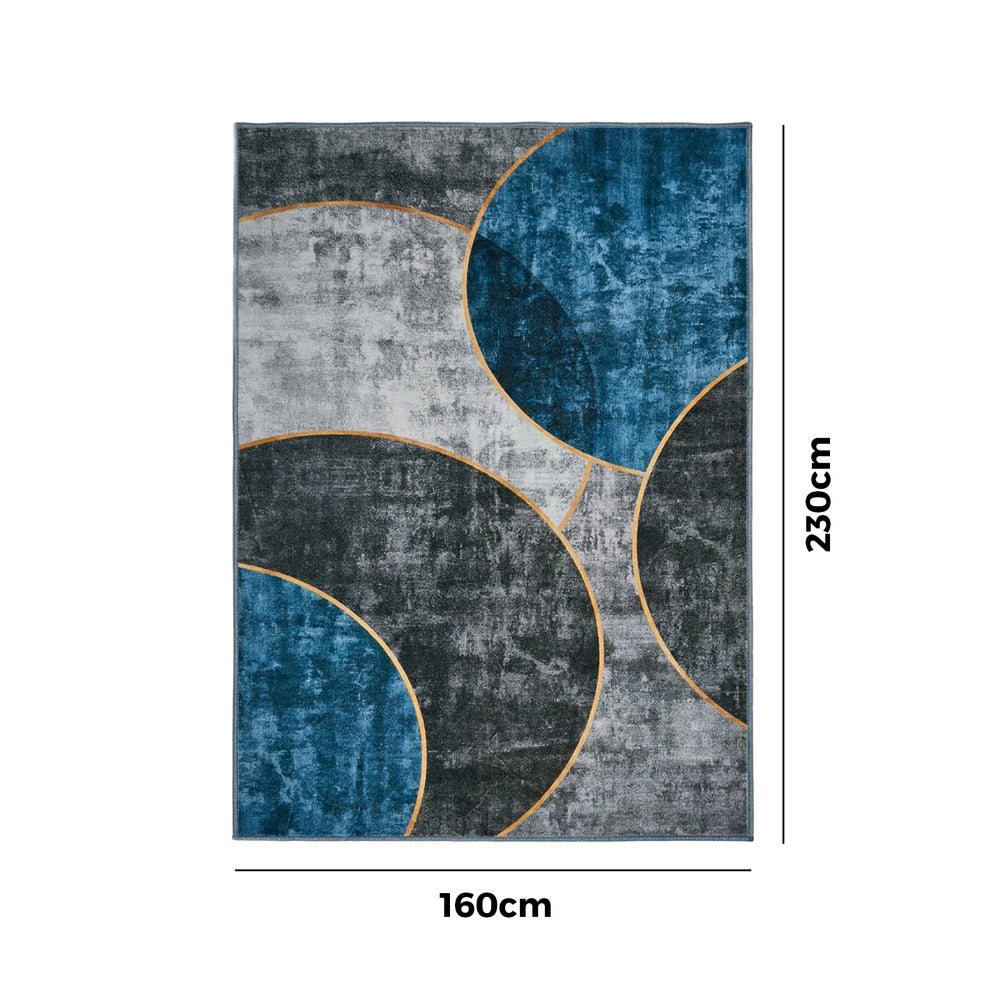Geometric Washable Rug 160x230cm Low Pile | Simpledeals