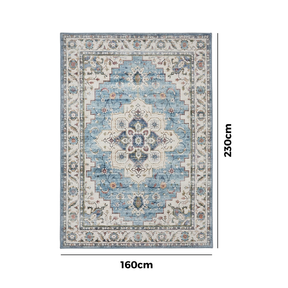 Blue Persian Rug Washable 160x230cm | Simpledeals