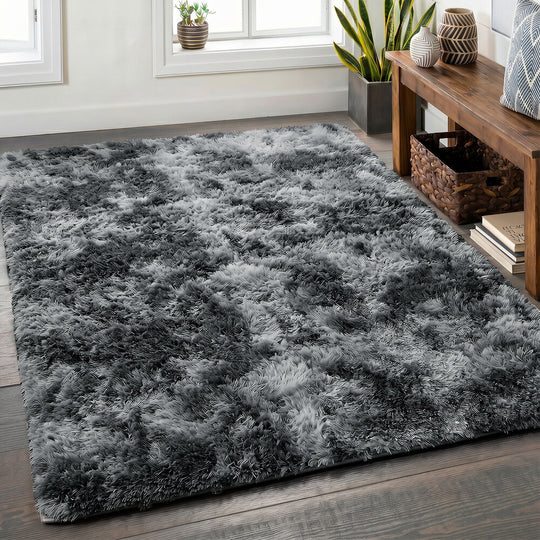 Grey Shaggy Rug 160x230cm Anti Slip | Simpledeals