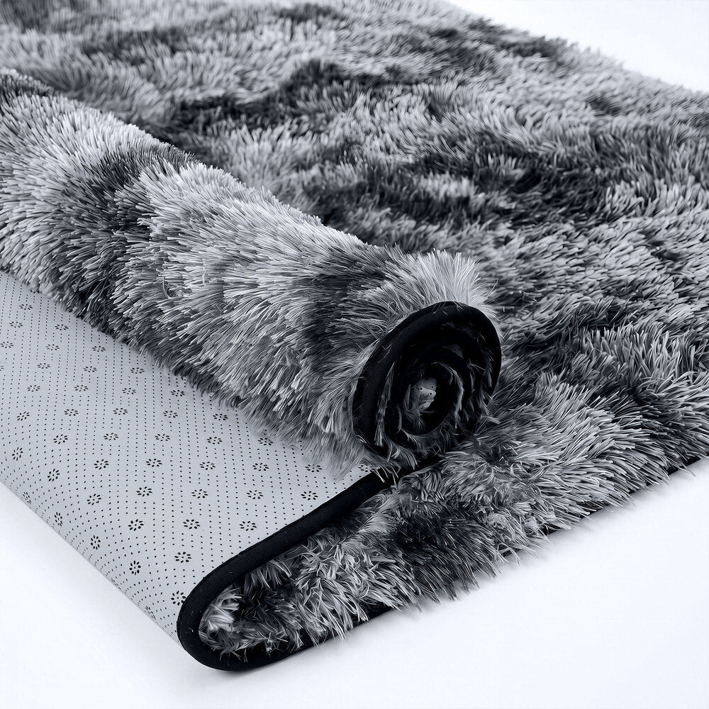 Grey Shaggy Rug 160x230cm Anti Slip | Simpledeals