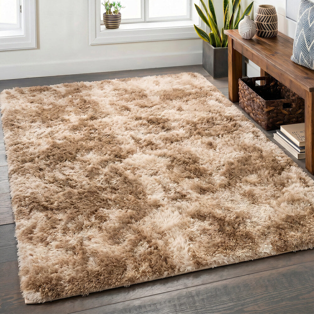 Shaggy Rug Taupe 160x230cm Anti Slip | Simpledeals