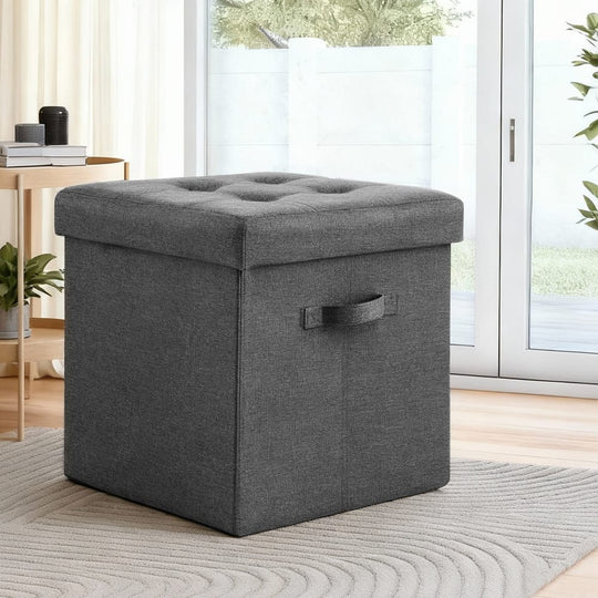 Foldable Foot Stool Ottoman 40x40x40cm