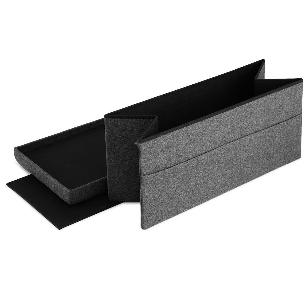 Modern Foldable Storage Ottoman Foot Stool Comfortable Home Seating, Ottomans & Footstools