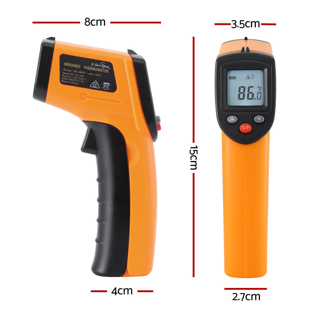 Temp Gun - Laser Infrared Food Thermometer for BBQ & Pizza