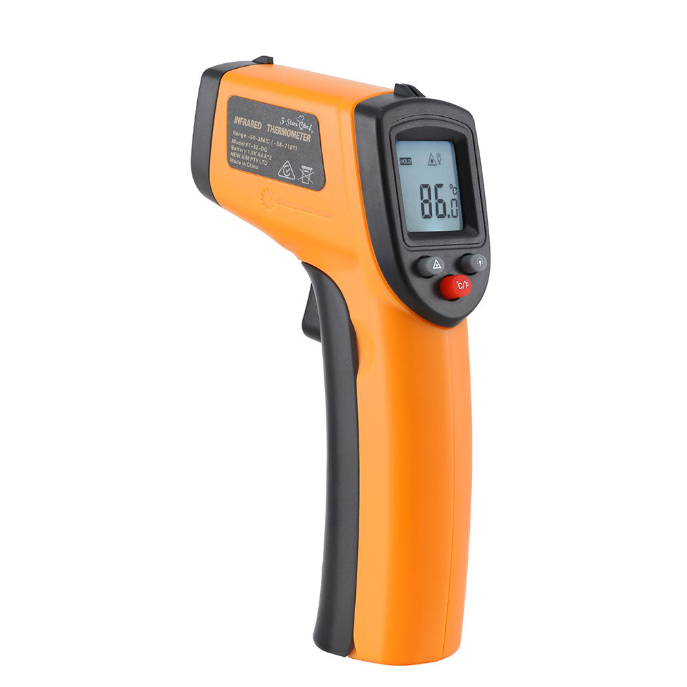 Laser Infrared Food Thermometer for BBQ & Pizza, Temp Gun