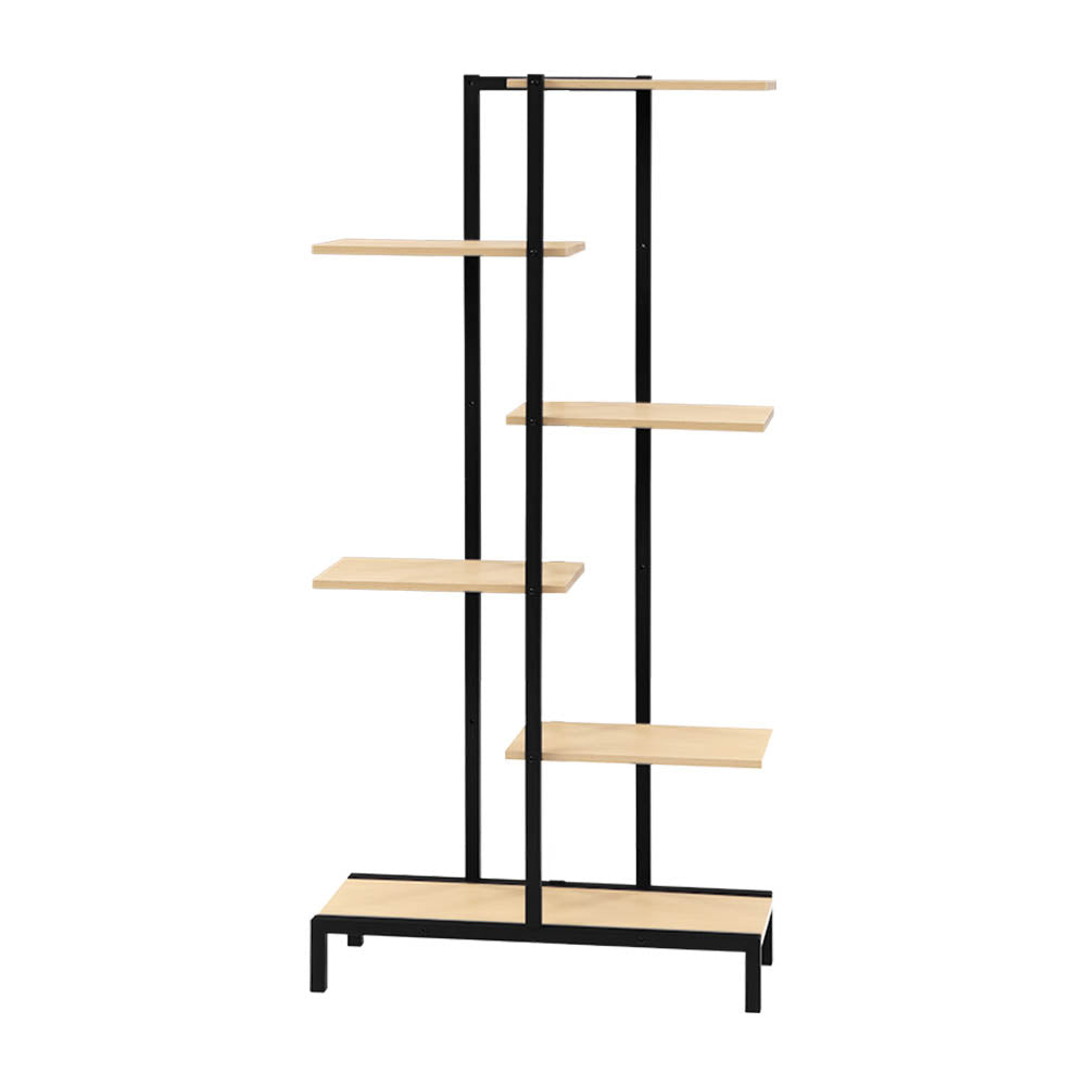 6 Tier Metal Plant Stand Zigzag Flower Pot Shelf Organizer