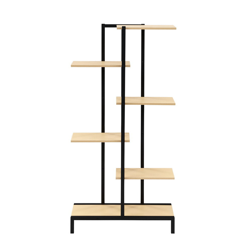 6 Tier Metal Plant Stand Zigzag Flower Pot Shelf Organizer