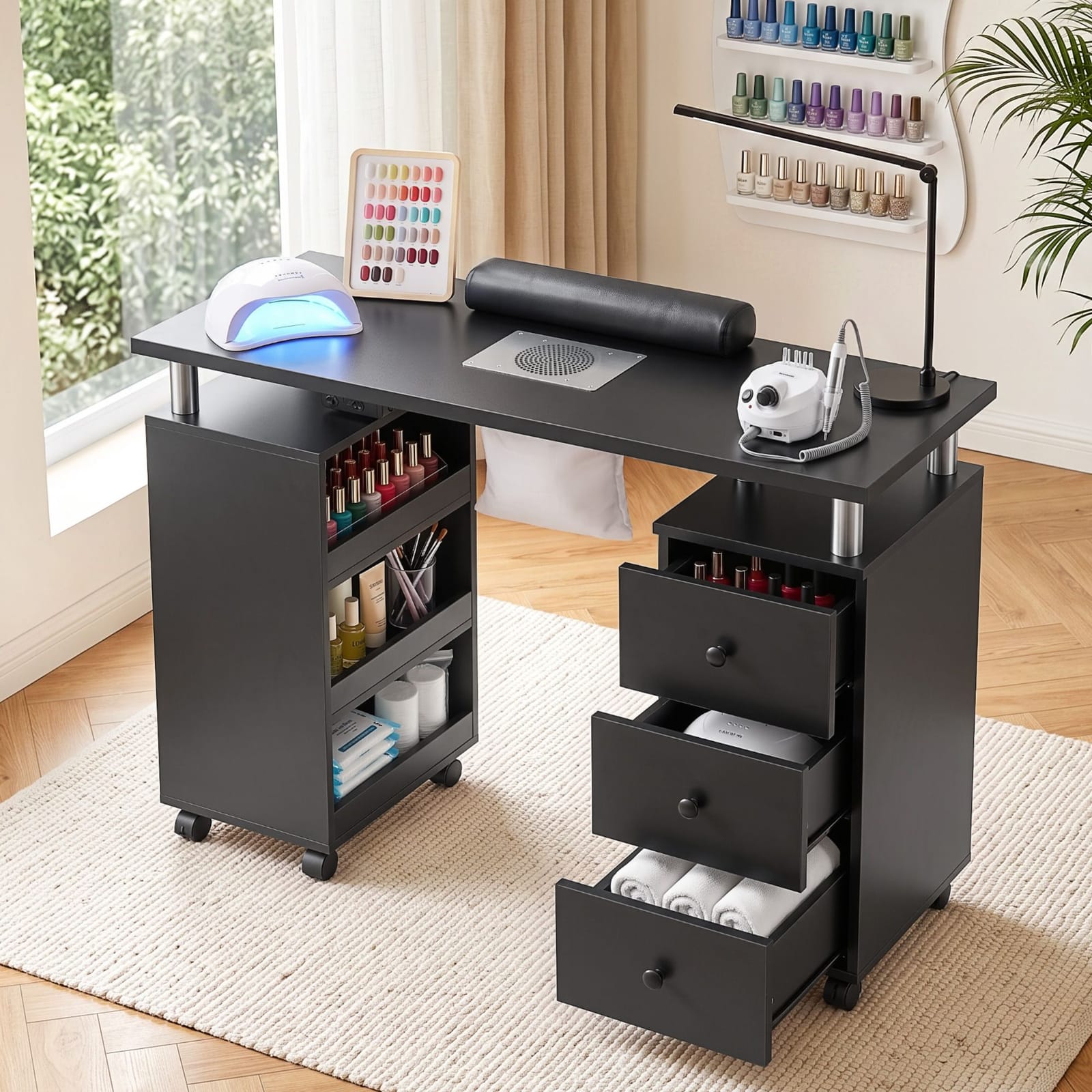 Manicure Table With Dust Collector 108x40x79cm