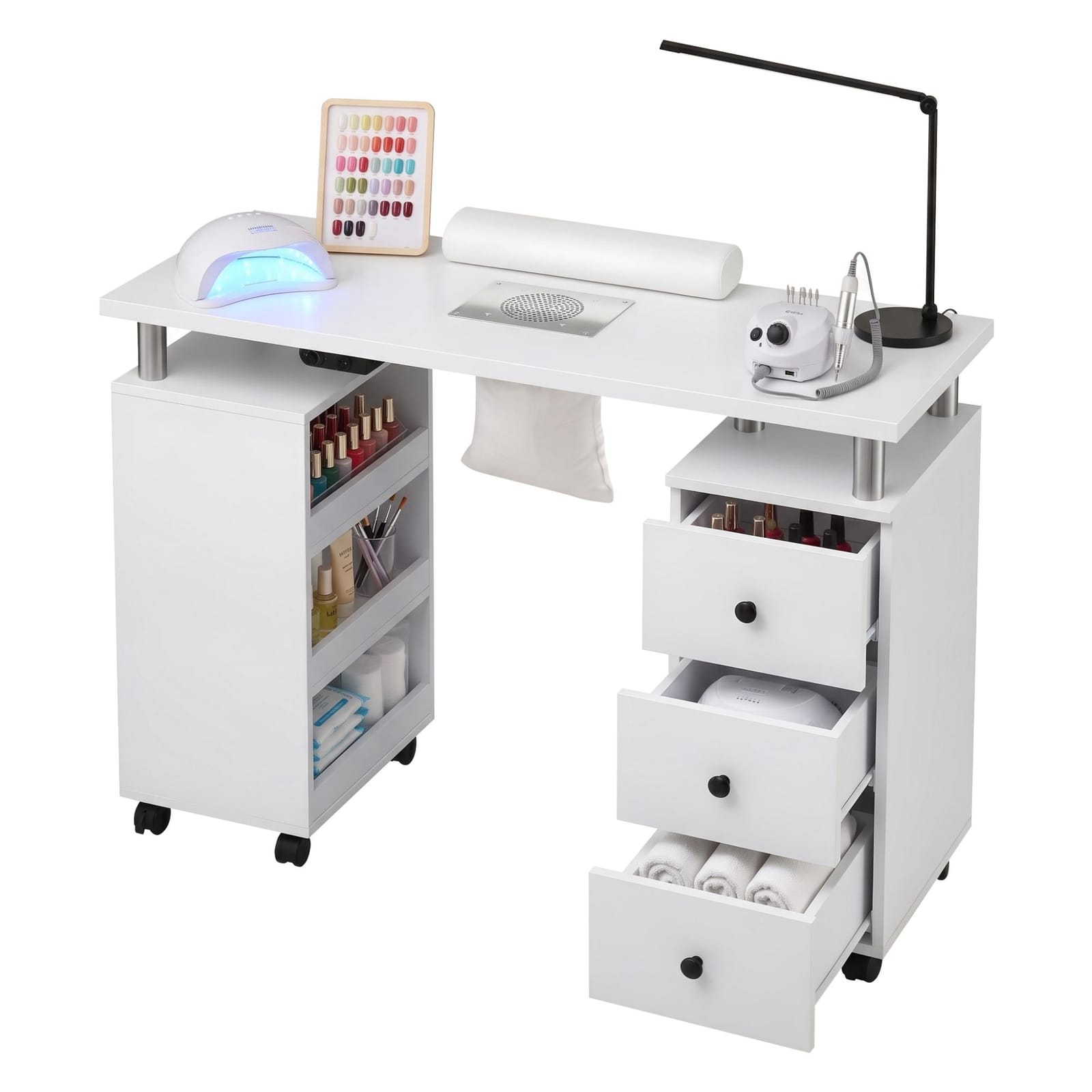 Nail Desk With Dust Collector 108x40x79cm