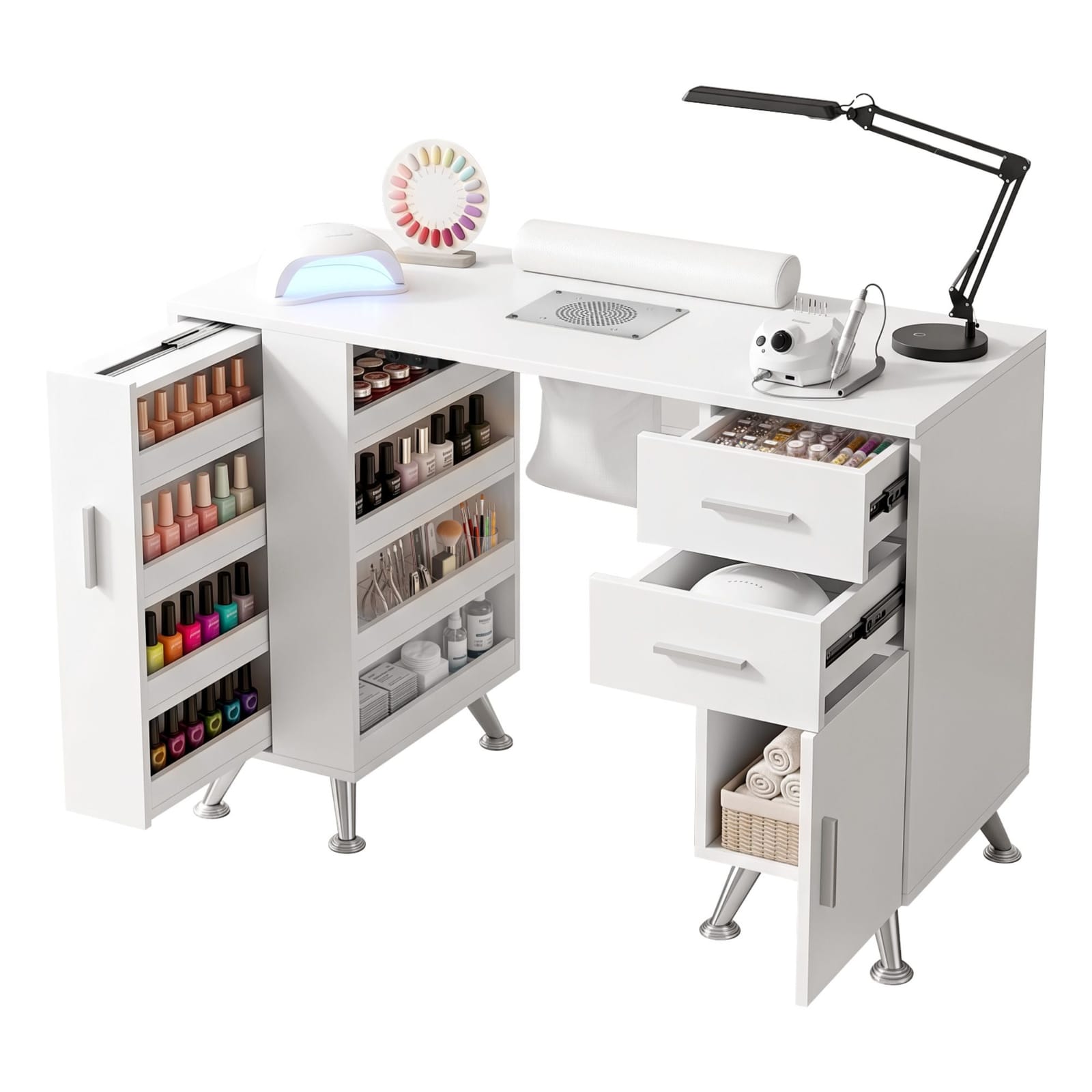 Nail Table With Dust Collector 108x45x77cm