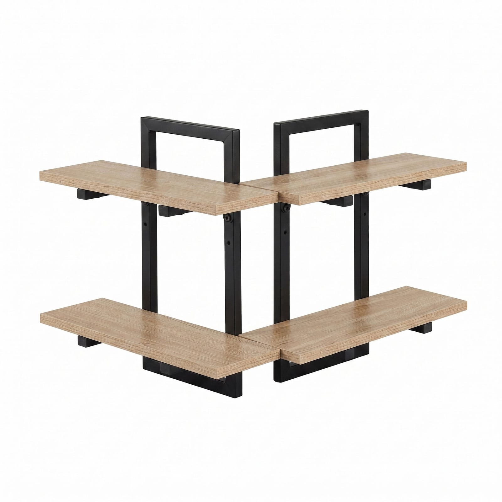 Floating Shelf 2-Tier Wood 36.5x13.5x40cm
