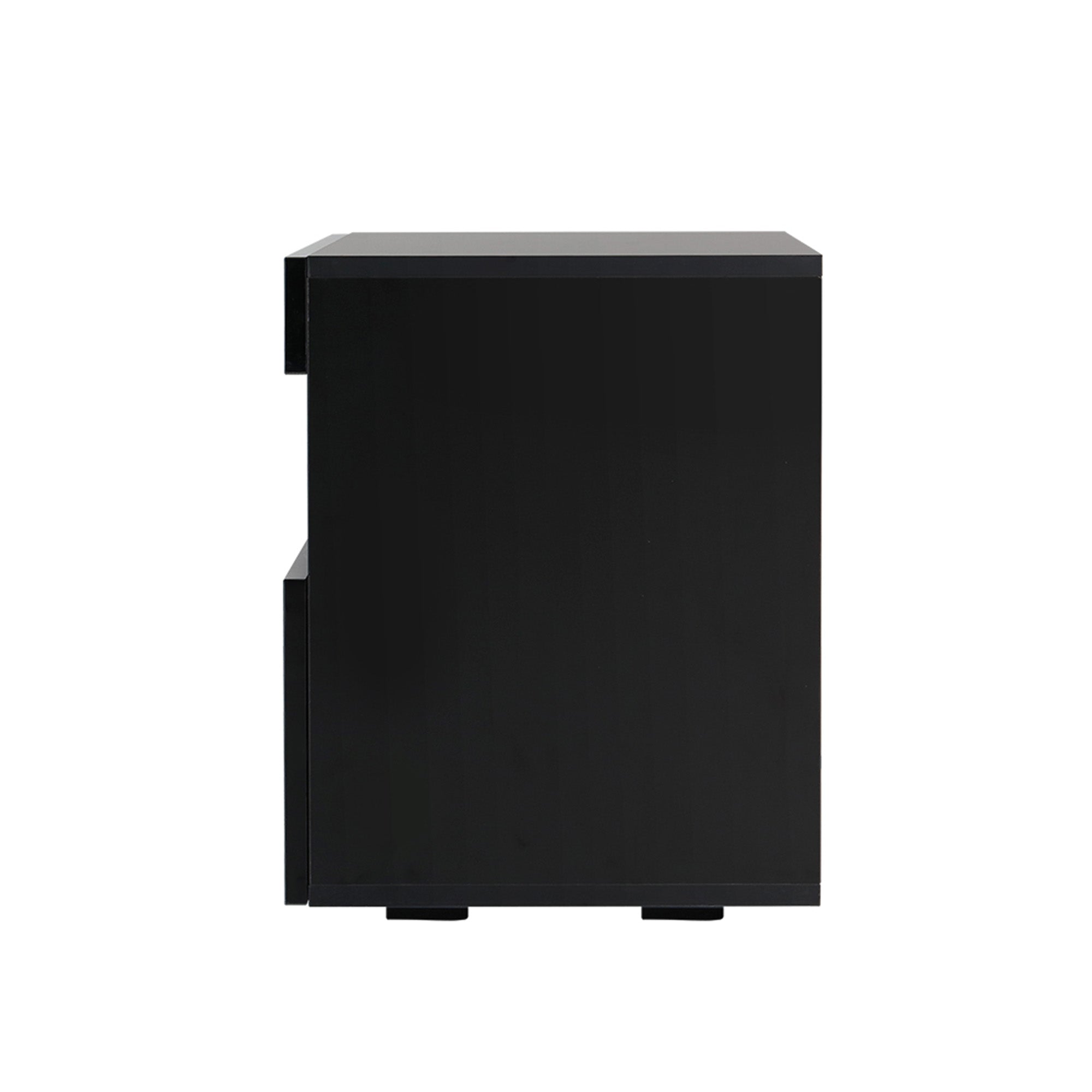Artiss LED Bedside Tables Black 2 Pack | Simpledeals