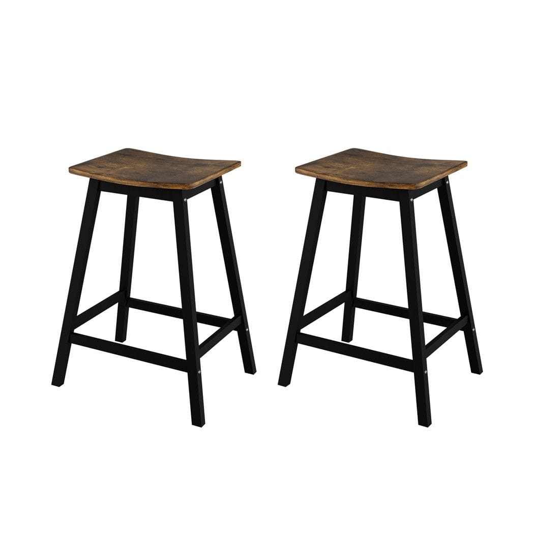 Industrial Bar Stools Brown 50x39x65cm