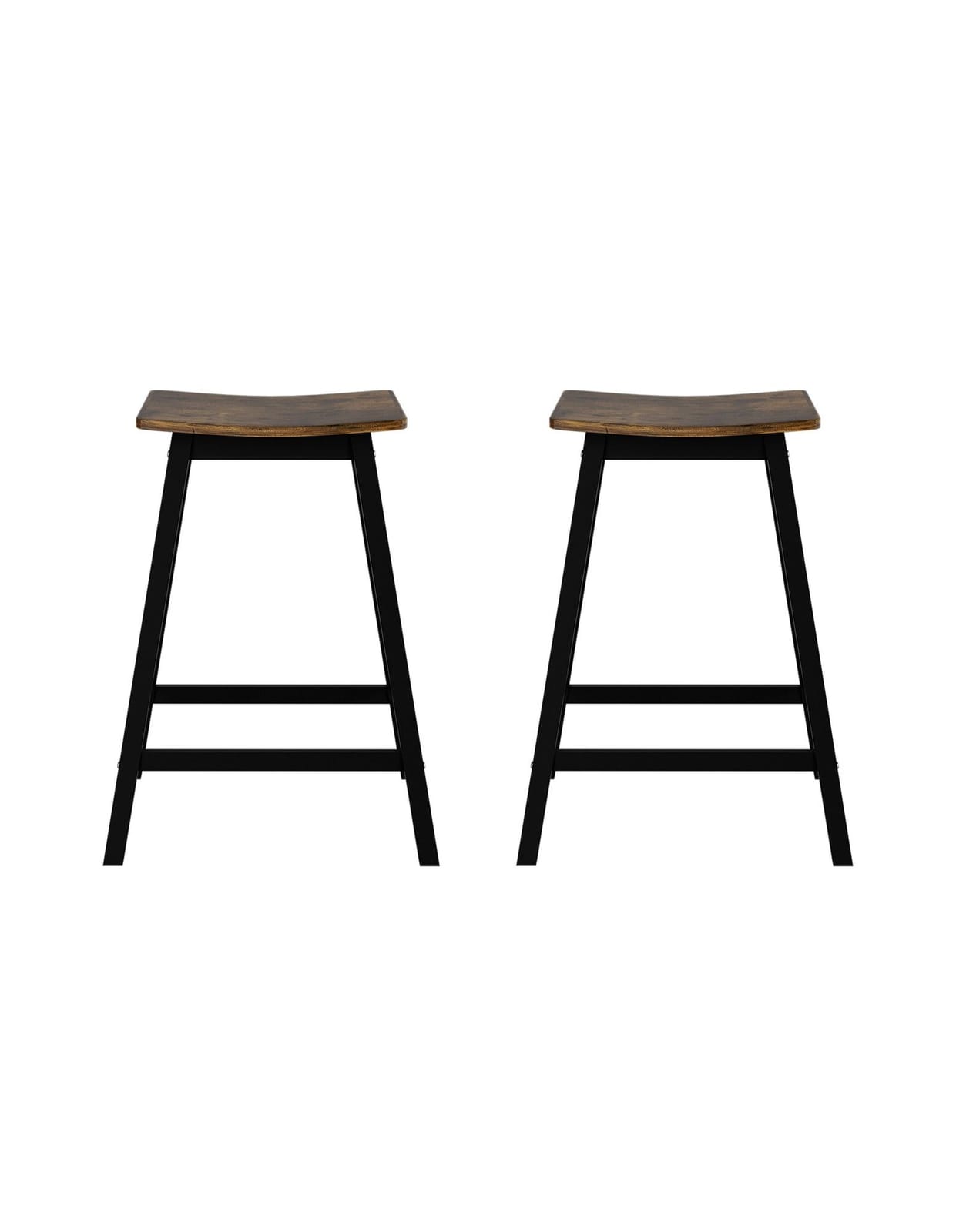Industrial Bar Stools Brown 50x39x65cm