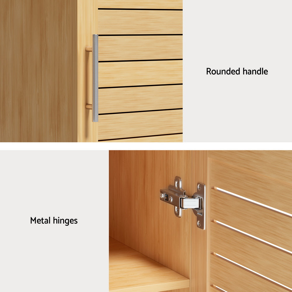 Bathroom Storage Cabinet 70cm Medicine 2 Tier Shelf Wall Mounted