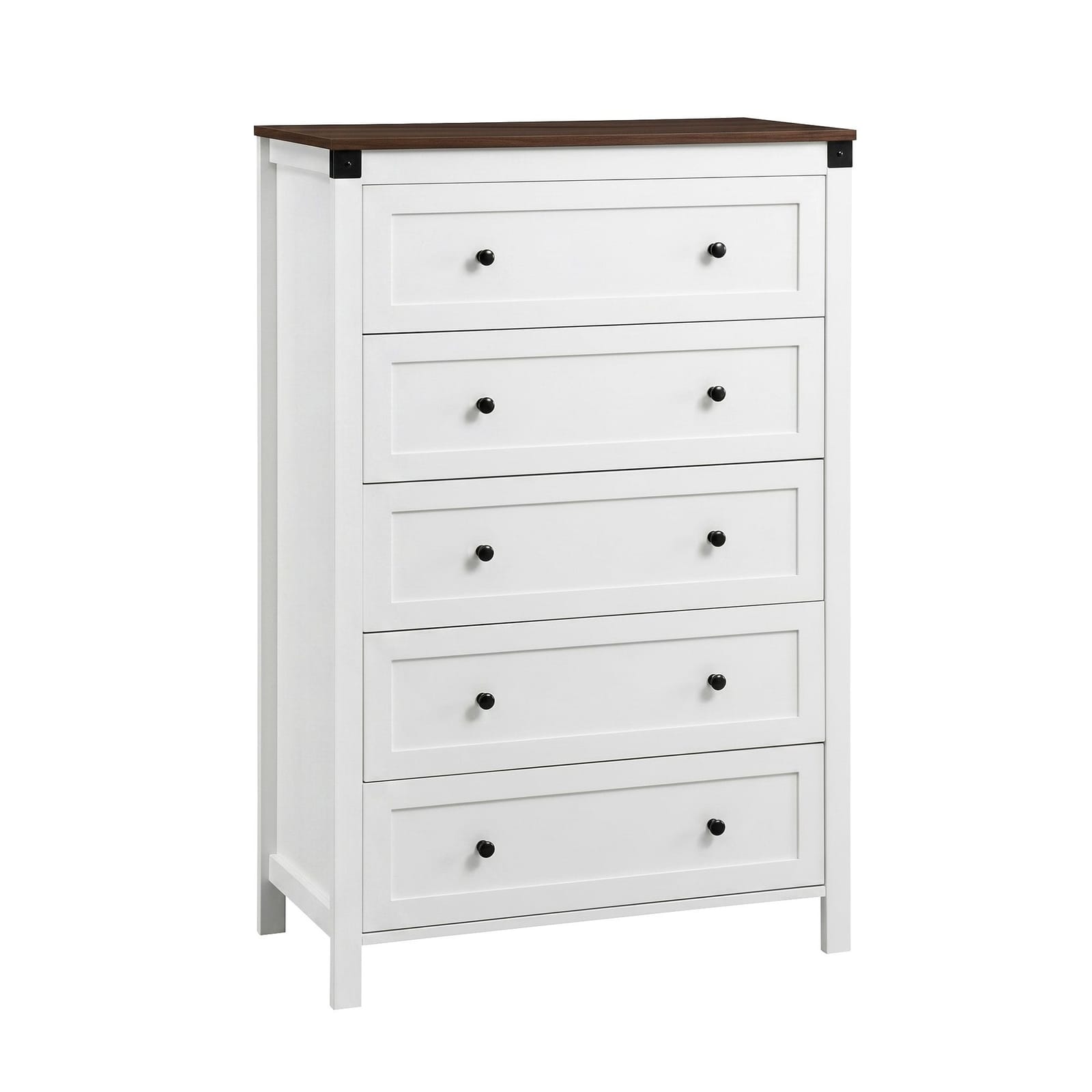 Tallboy Storage White Walnut 80x40x123cm