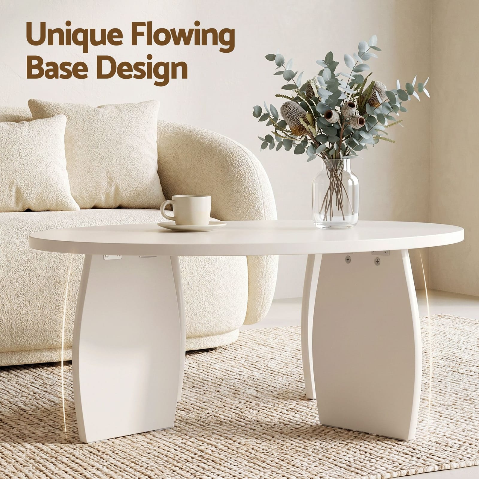 Round Coffee Table High Gloss 78x35cm