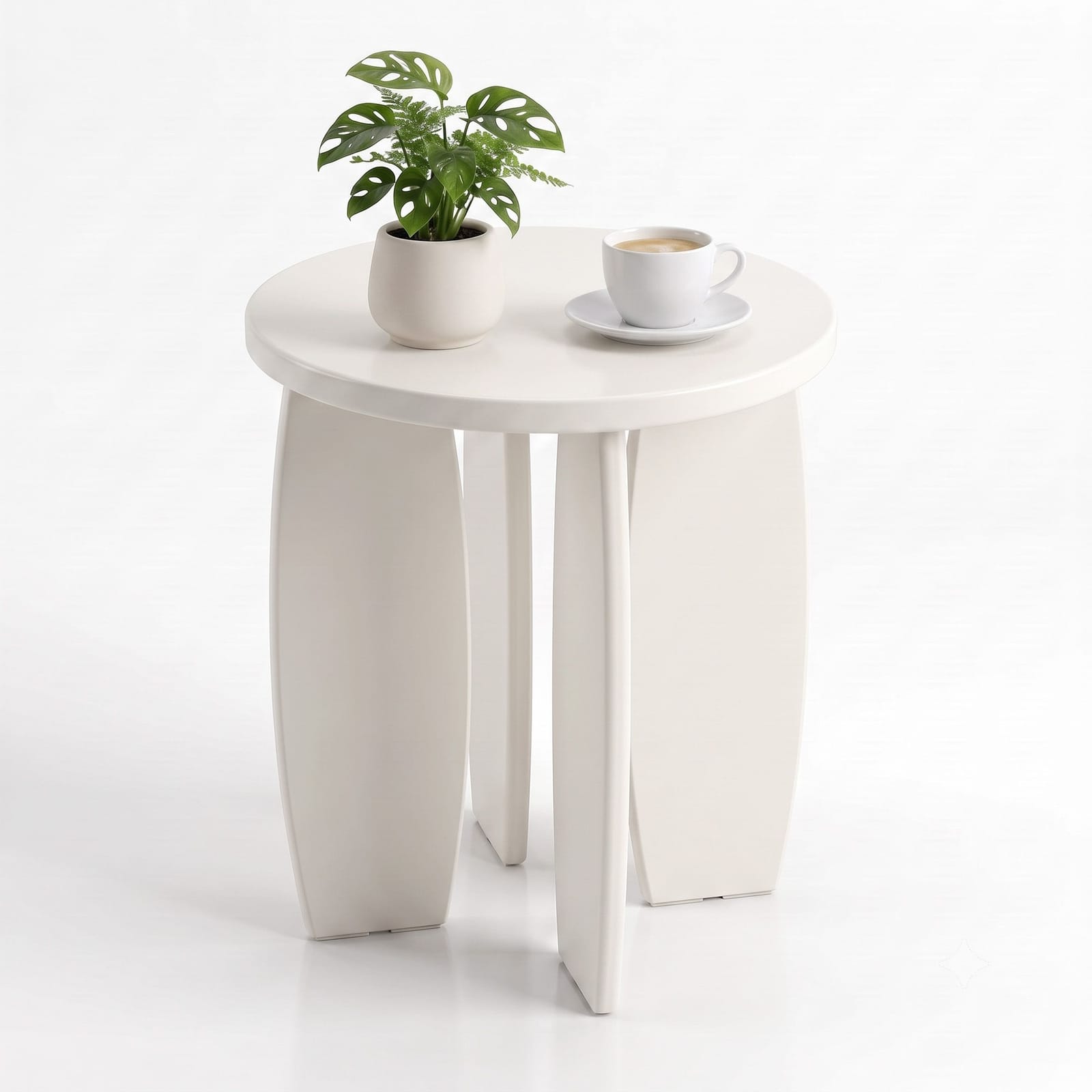 Round Coffee Table High Gloss 40x45cm