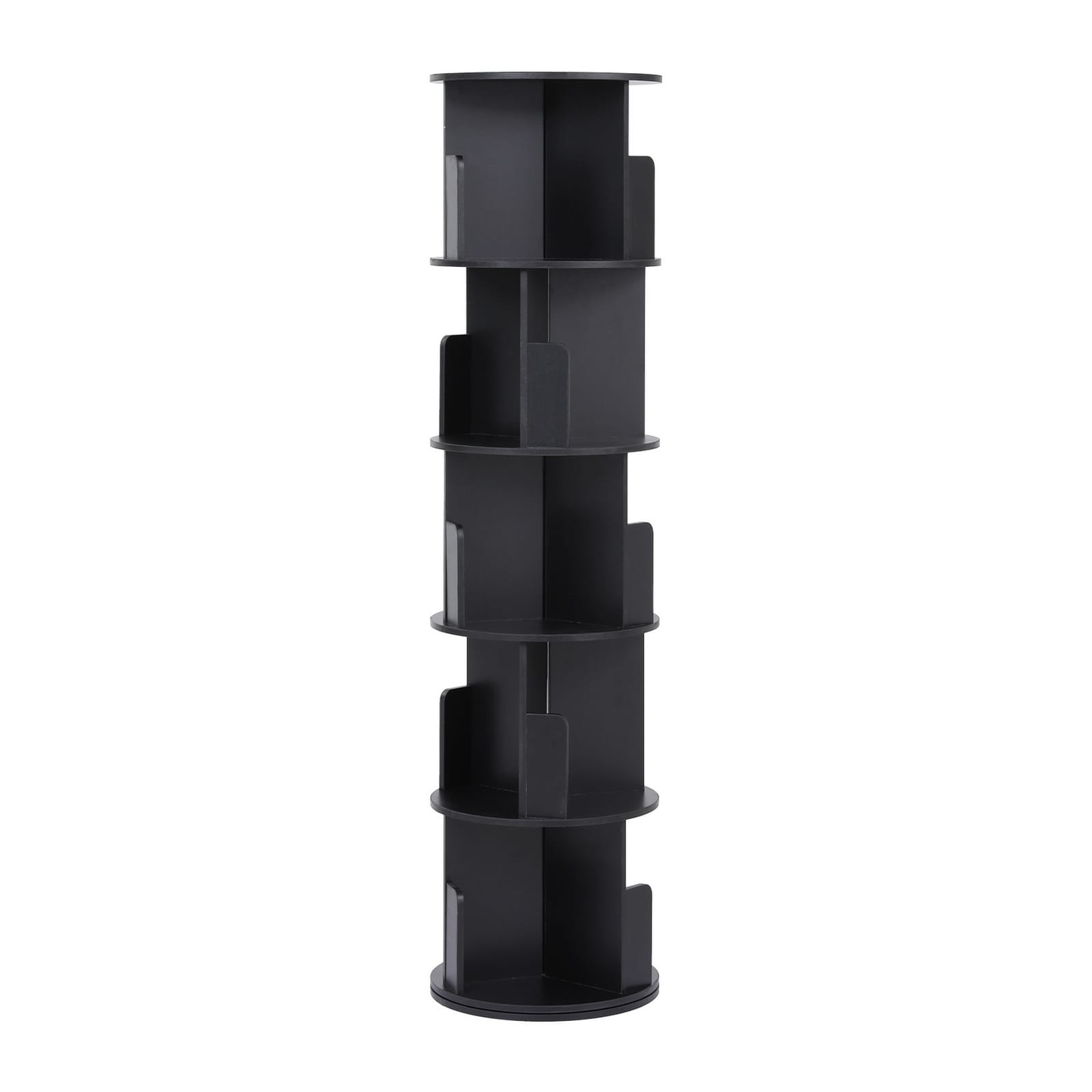 Round Bookshelf Display 40x40x159cm