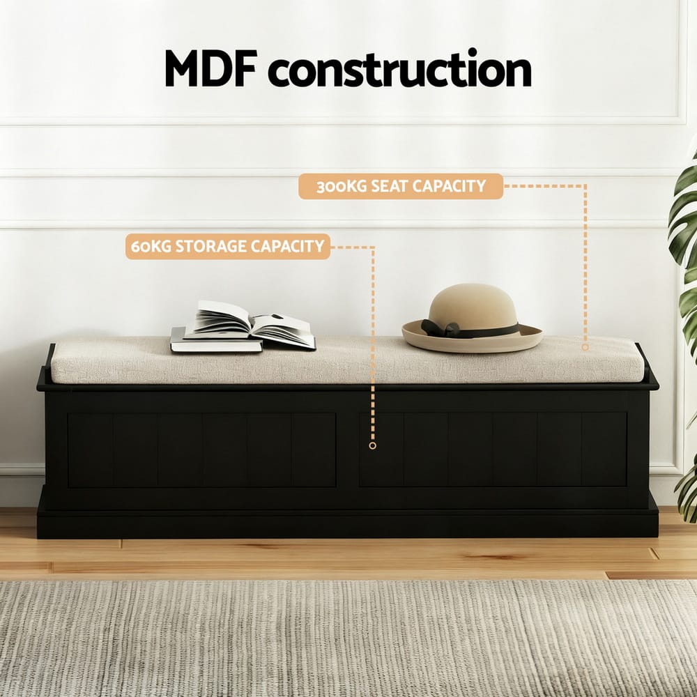 Storage Ottoman Blanket Box 140cm 140x40x40cm