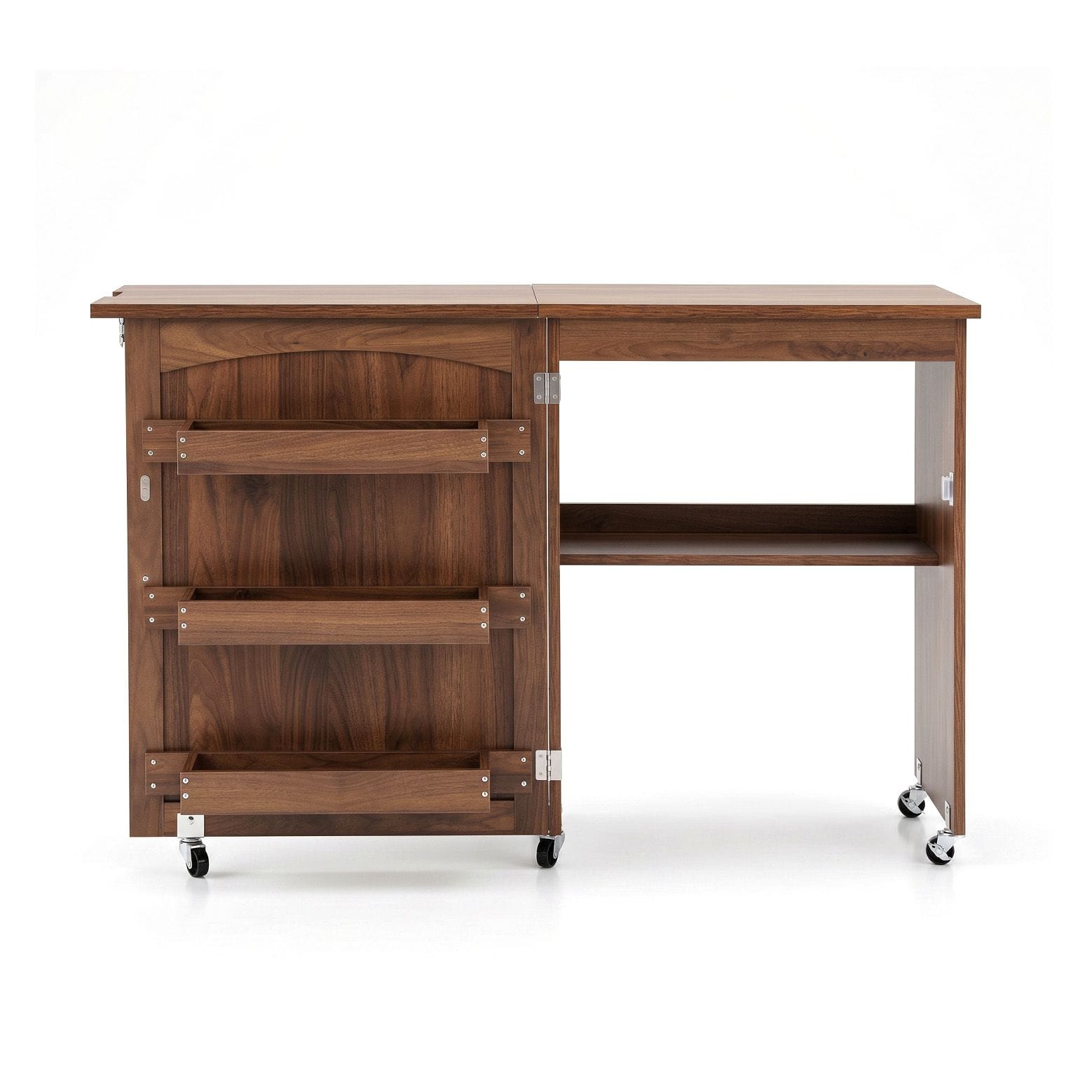 Folding Sewing Table Rolling Craft Station | Simpledeals