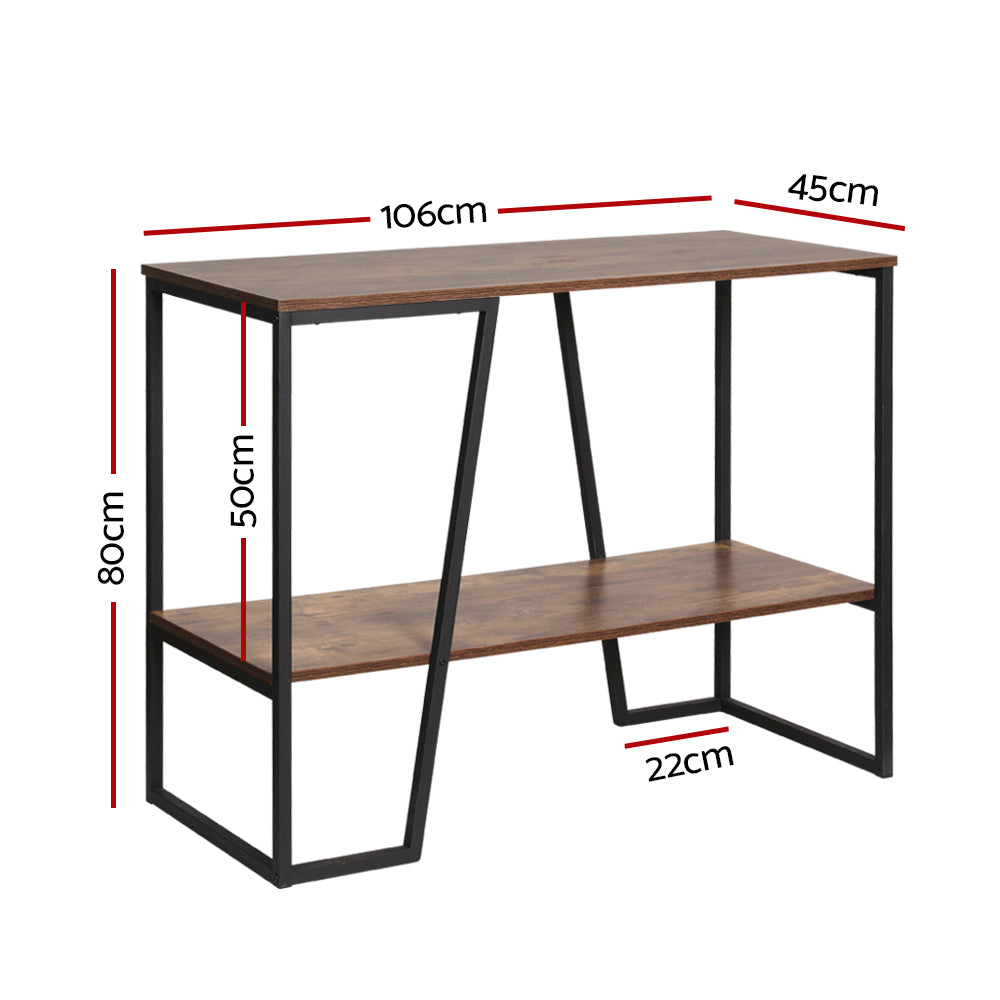 Console Table 106Cm 2-Tier Walnut Cora