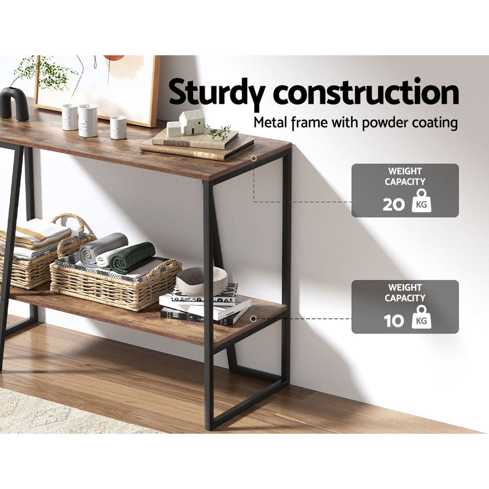Console Table 106Cm 2-Tier Walnut Cora