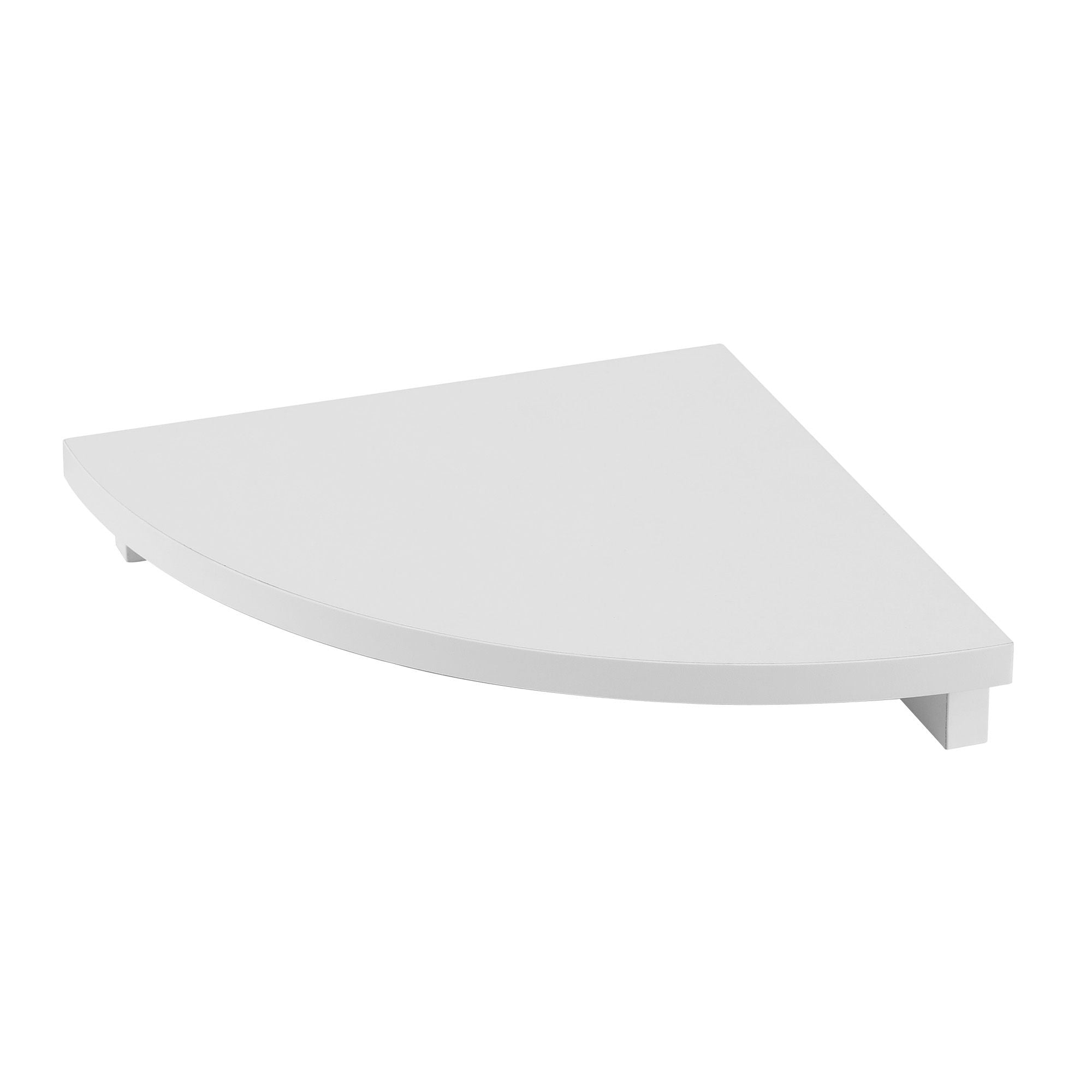 Corner Floating Wall Shelf White Round Edge | Simpledeals