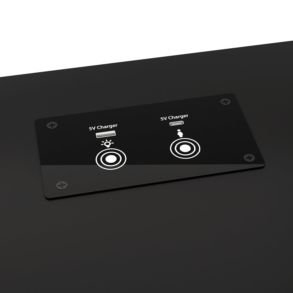 Bedside Table Usb Charging With Led Adjustable Laptop Tray - Tala