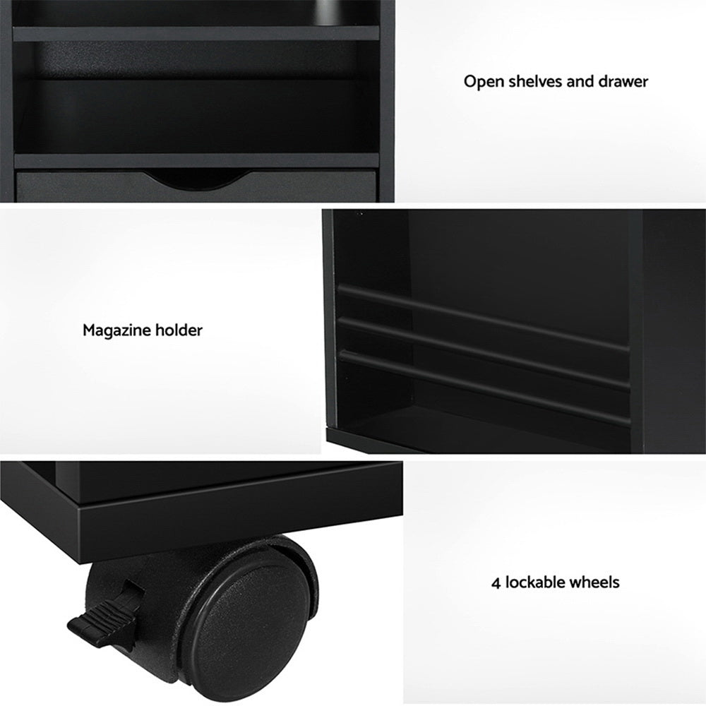 Bedside Table Usb Charging With Led Adjustable Laptop Tray - Tala