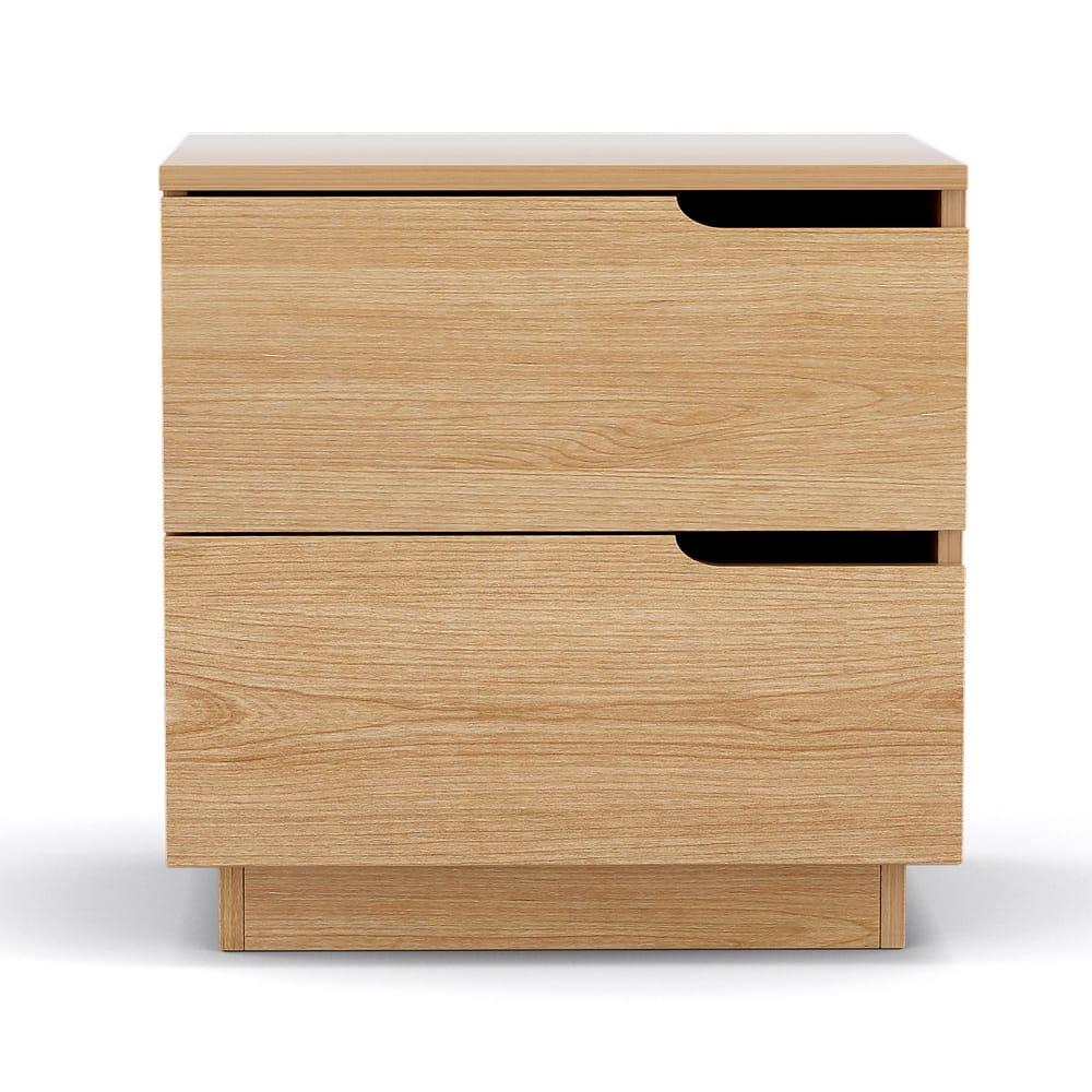 Pine Bedside Table 2 Drawers 48x40x48.5cm