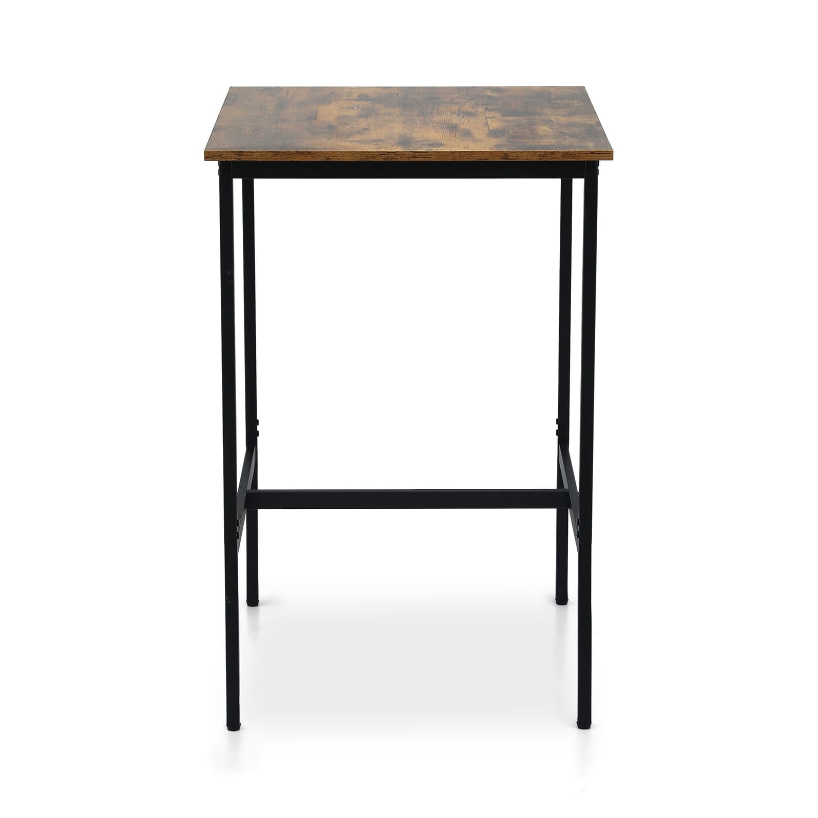 Vintage Metal Bar Table Walnut 60x92cm