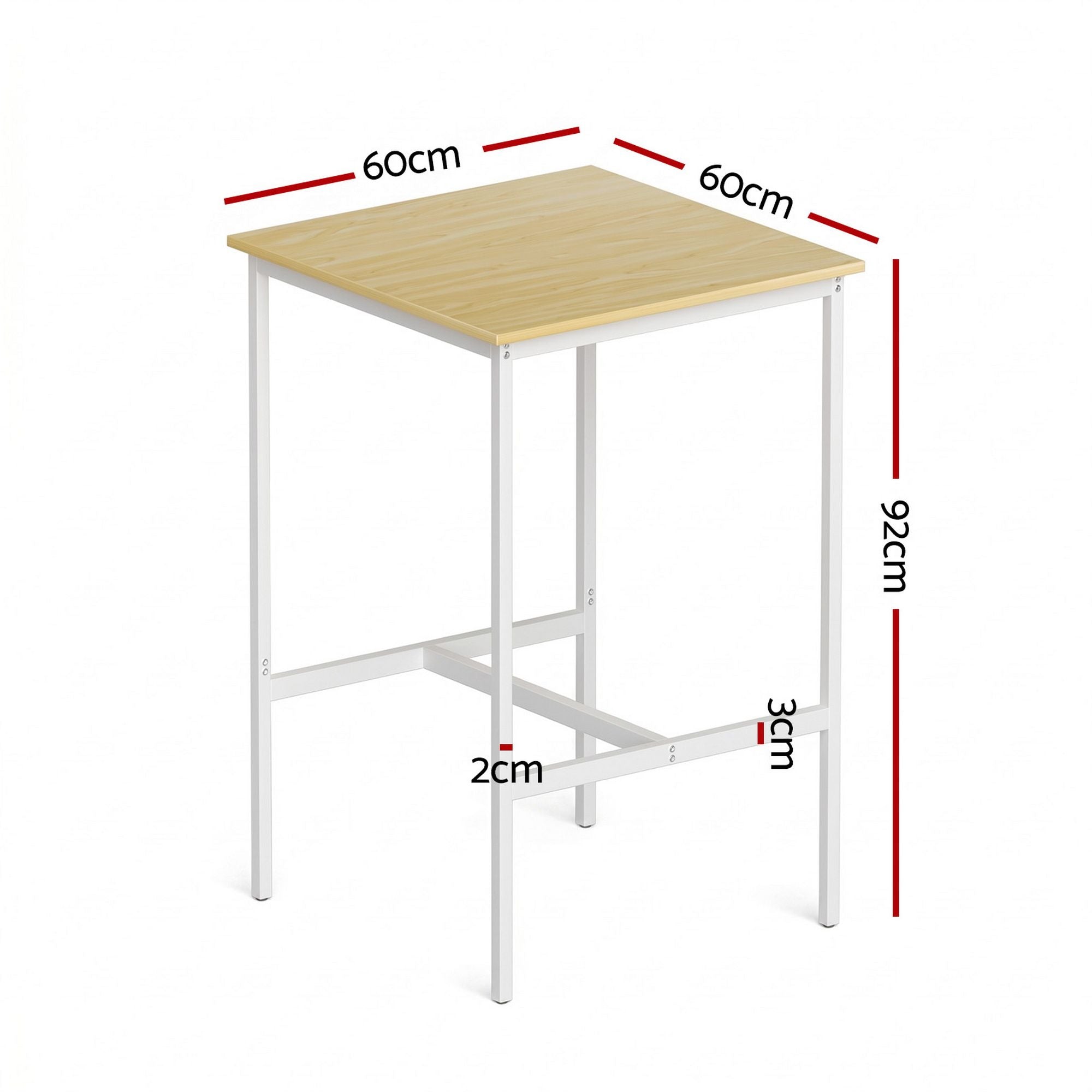Bar Table Counter Height Pine 60x92cm | Simpledeals