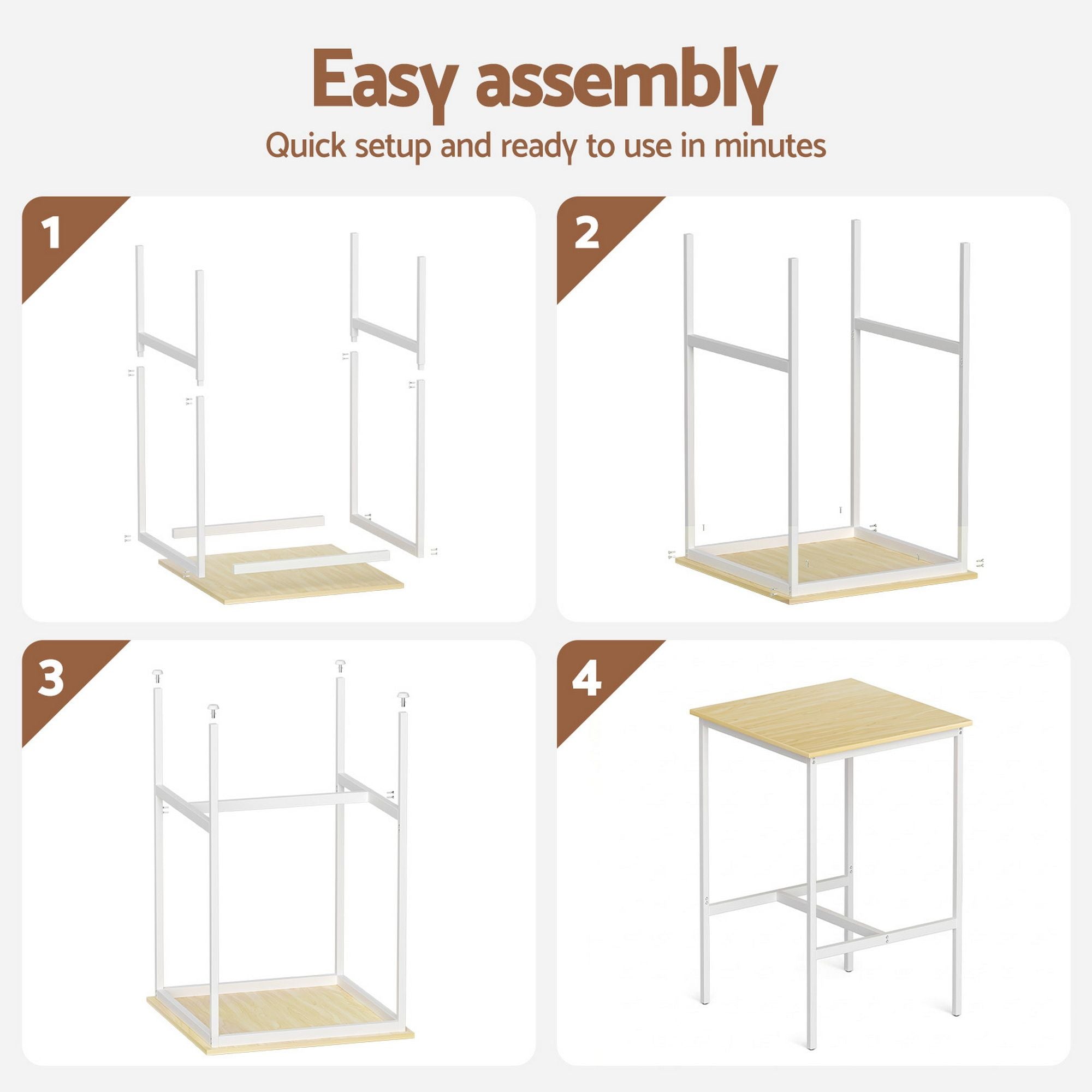 Bar Table Counter Height Pine 60x92cm | Simpledeals