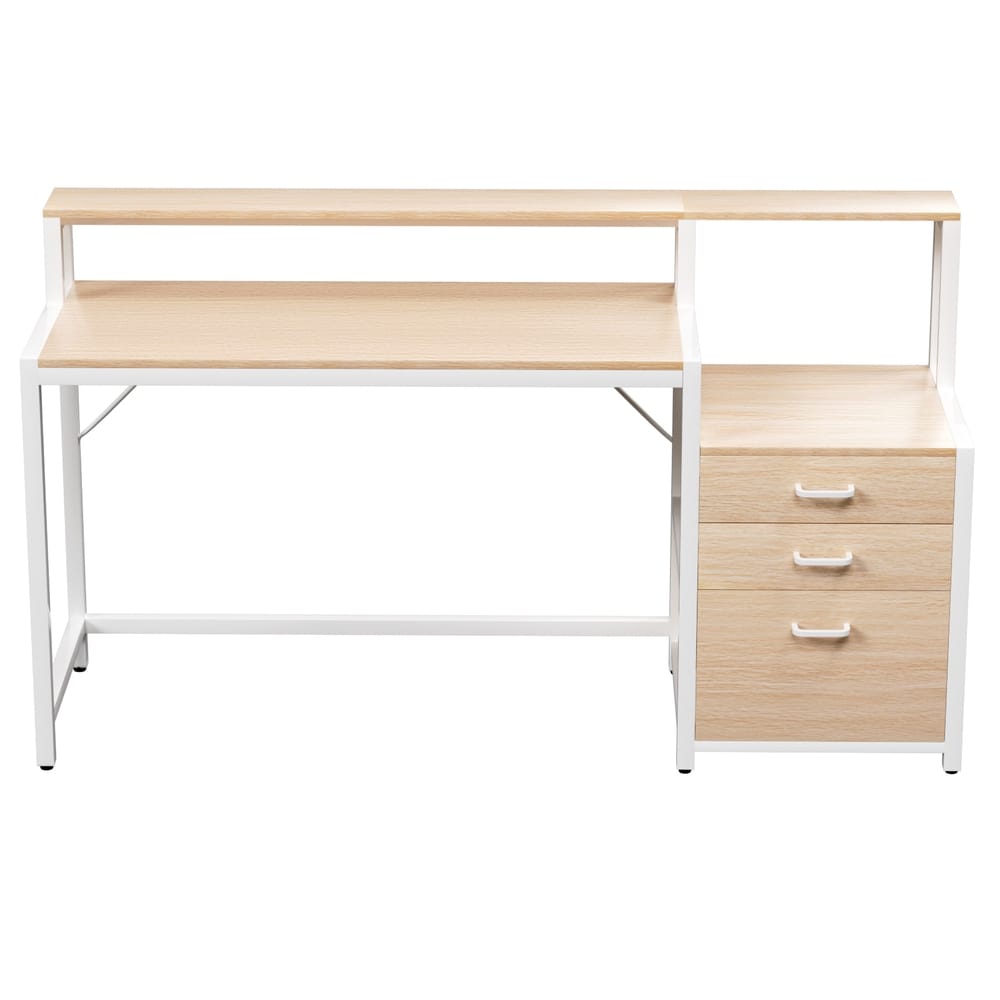 Computer Desk Oak 160cm 160x50x90cm