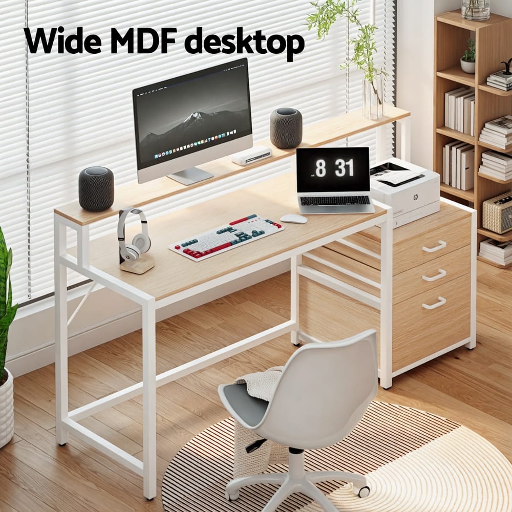 Computer Desk Oak 160cm 160x50x90cm