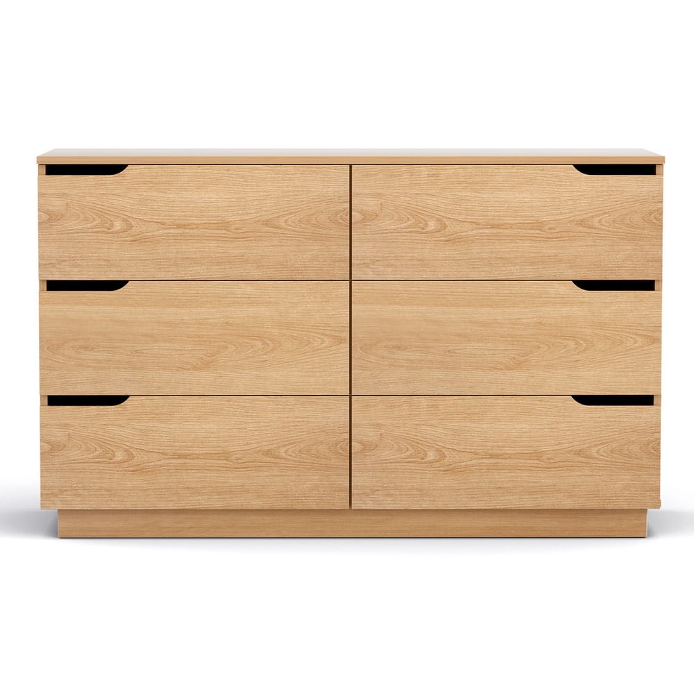 Pine 6 Drawer Chest 120x40x75cm