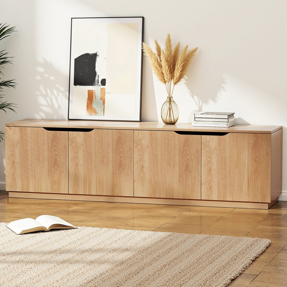Pine Tv Unit Storage Cabinet 180x40x50cm