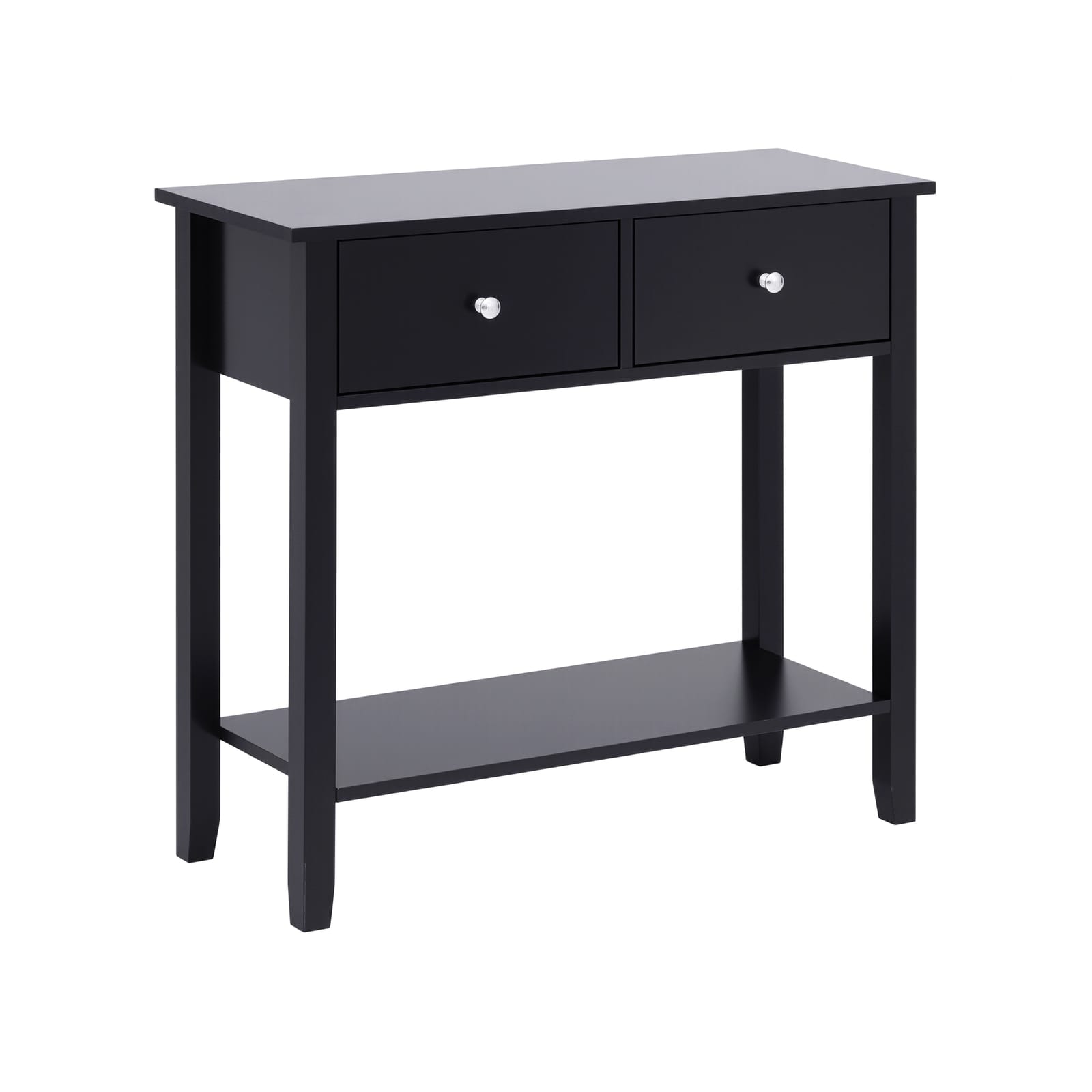 Console Table Black 80cm 80x30x74cm