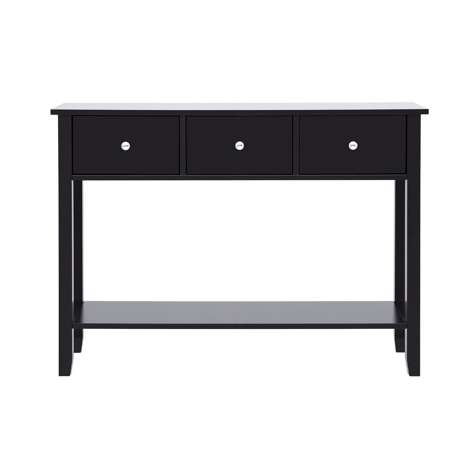 Console Table Black 100cm 100x30x74cm