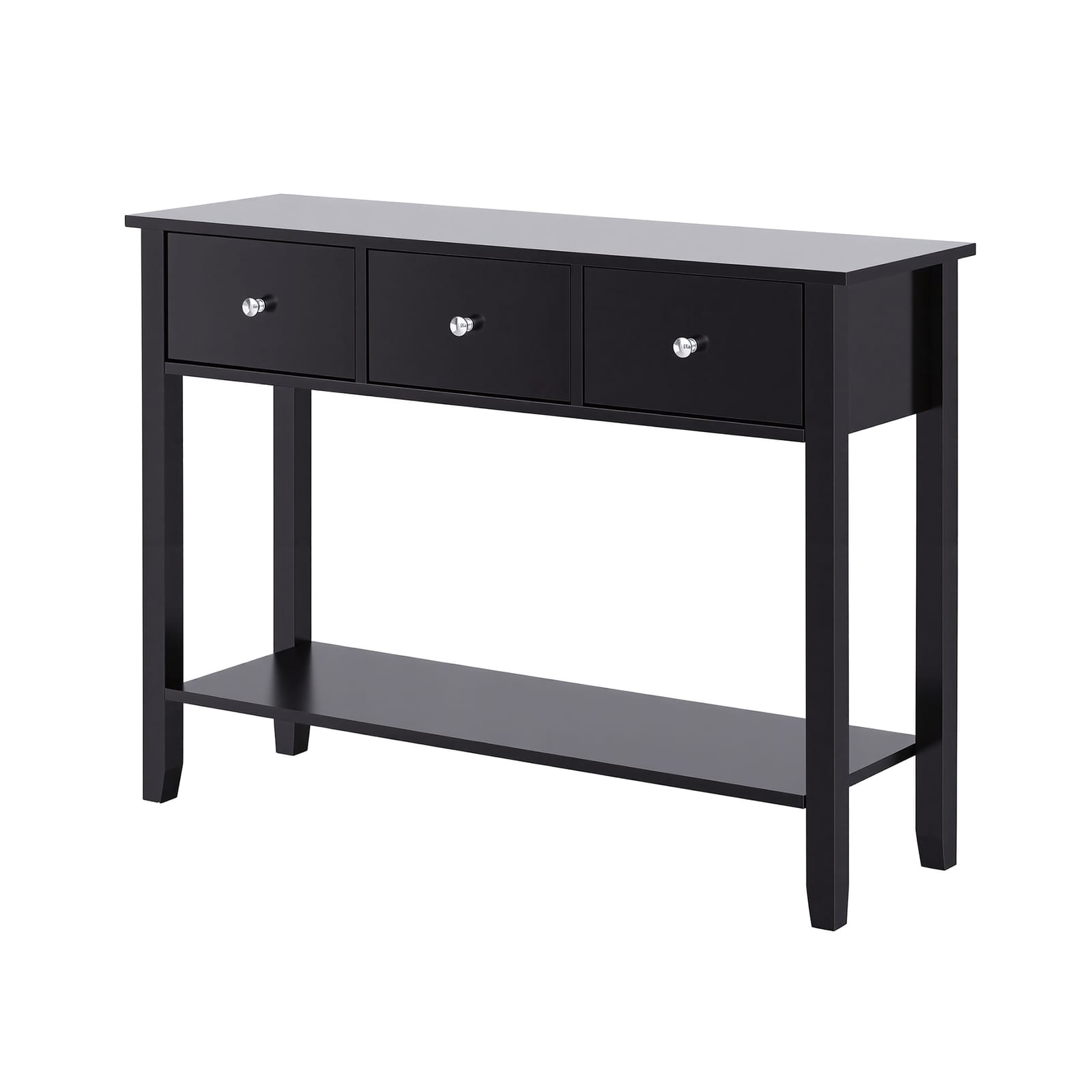 Console Table Black 100cm 100x30x74cm