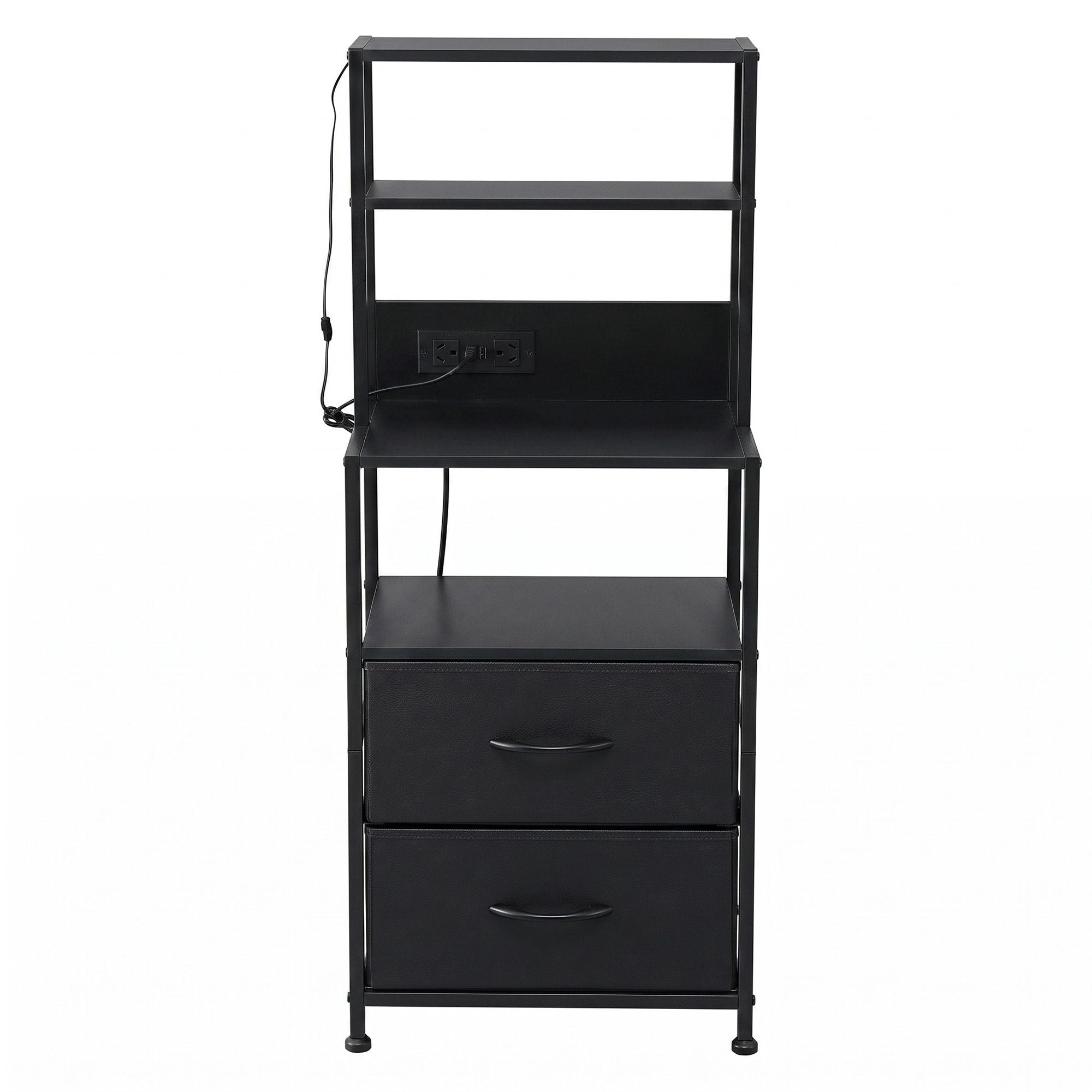 Artiss Bedside Table Nightstand Charging Station LED | Simpledeals