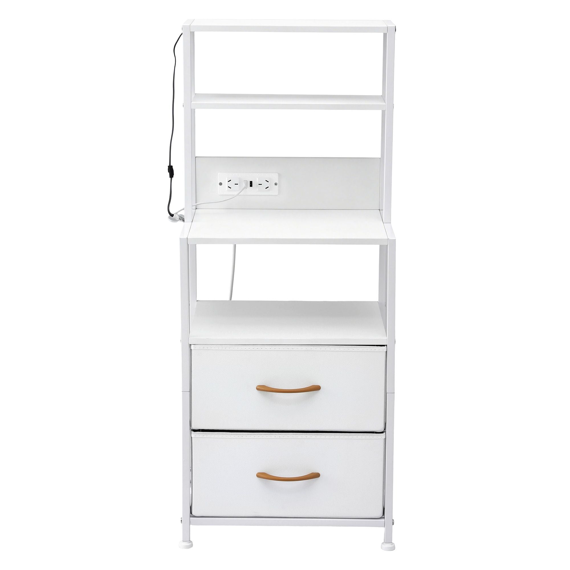 Artiss Bedside Table Nightstand Charging Station LED | Simpledeals