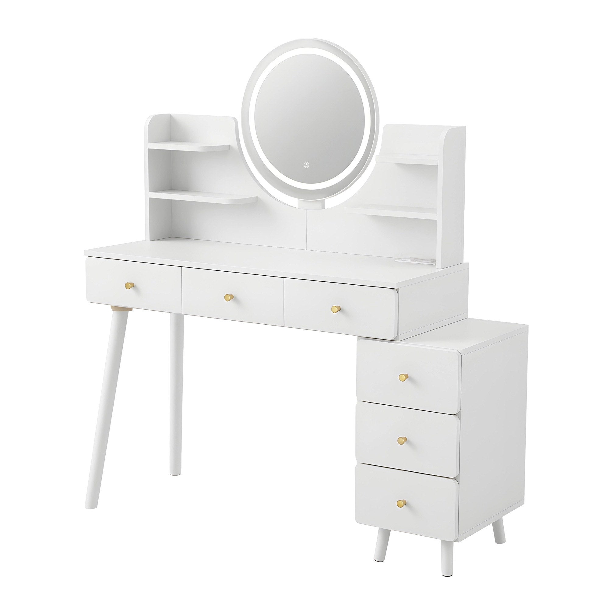 Artiss LED Dressing Table Vanity Desk White | Simpledeals