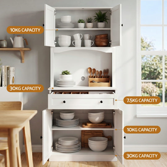 Buffet Sideboard Cabinet 180cm Set of 2, Buffets & Sideboards