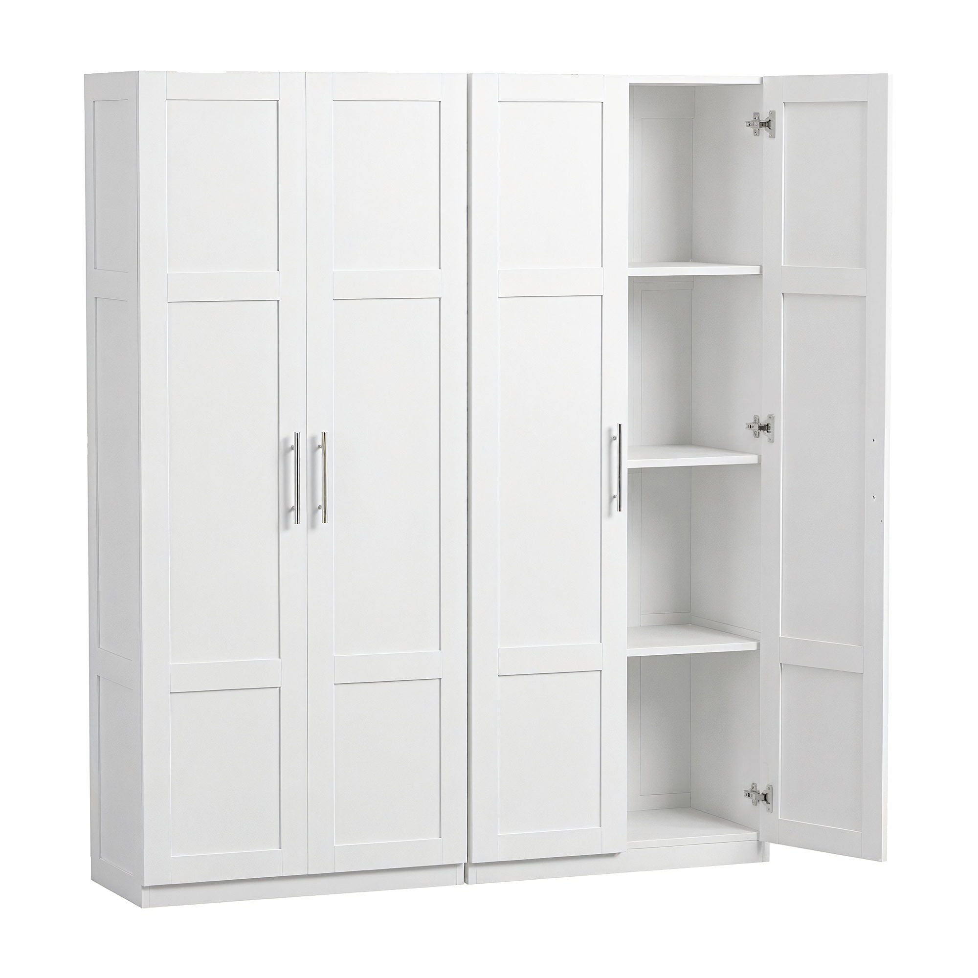 Buffet Sideboard Cabinet Set of 2 White | Simpledeals