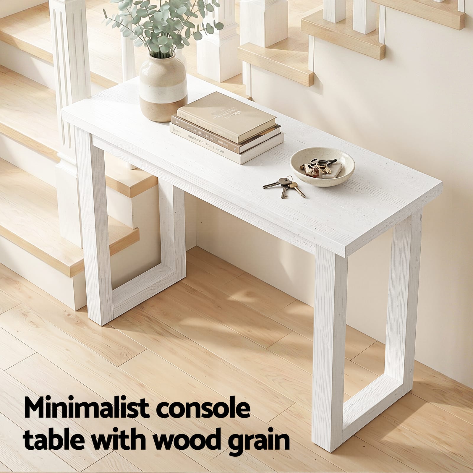 Console Table White Marble 110x32x75cm